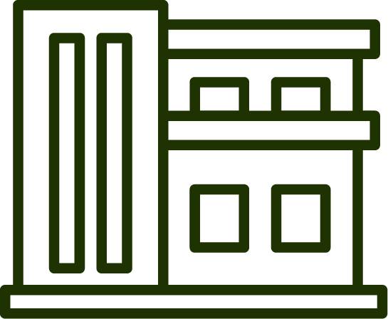 Buildings atop each other